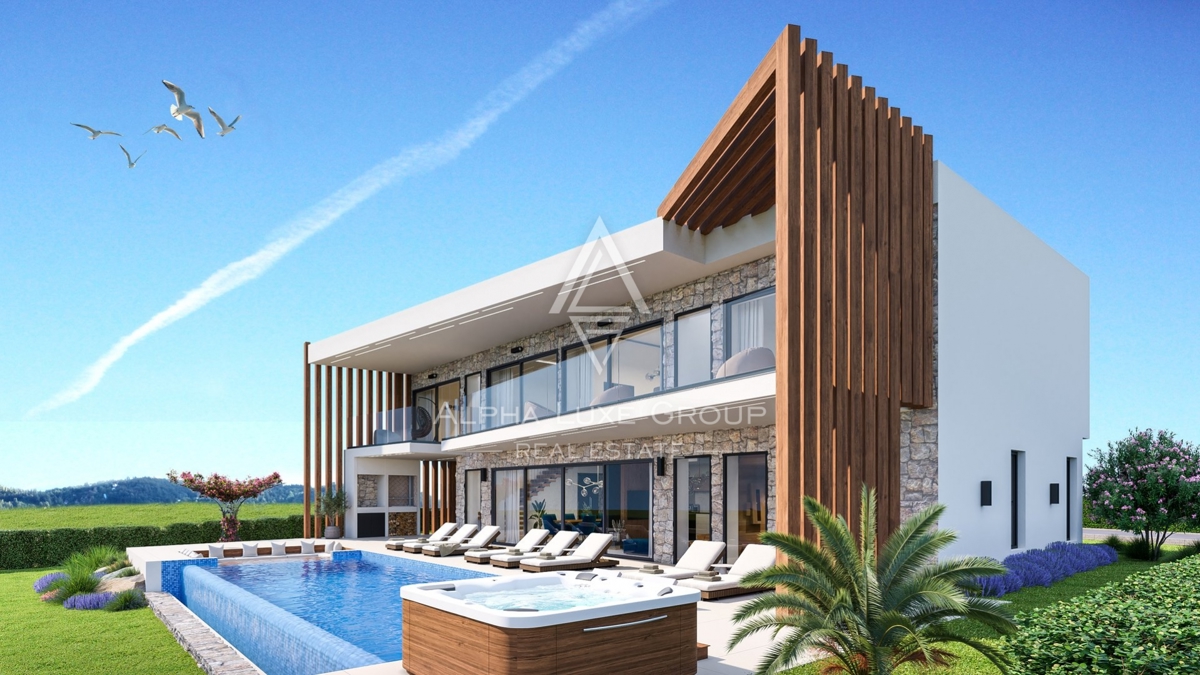 Kastelir: Villa moderna con vista mare, Design unico per un lusso esclusivo