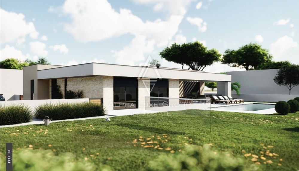 Villa moderna con piscina, in costruzione, Istria, Labin