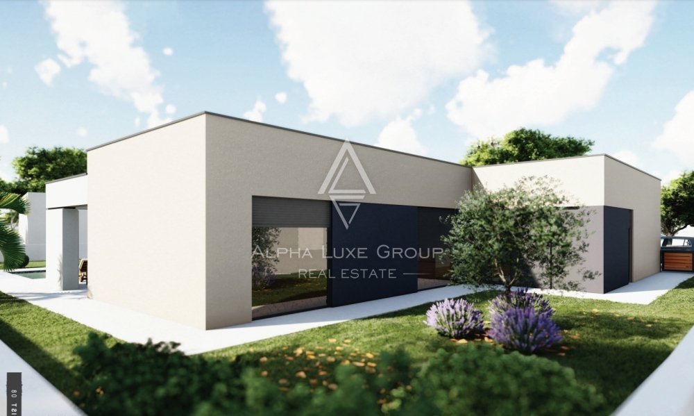 Villa moderna con piscina, in costruzione, Istria, Labin