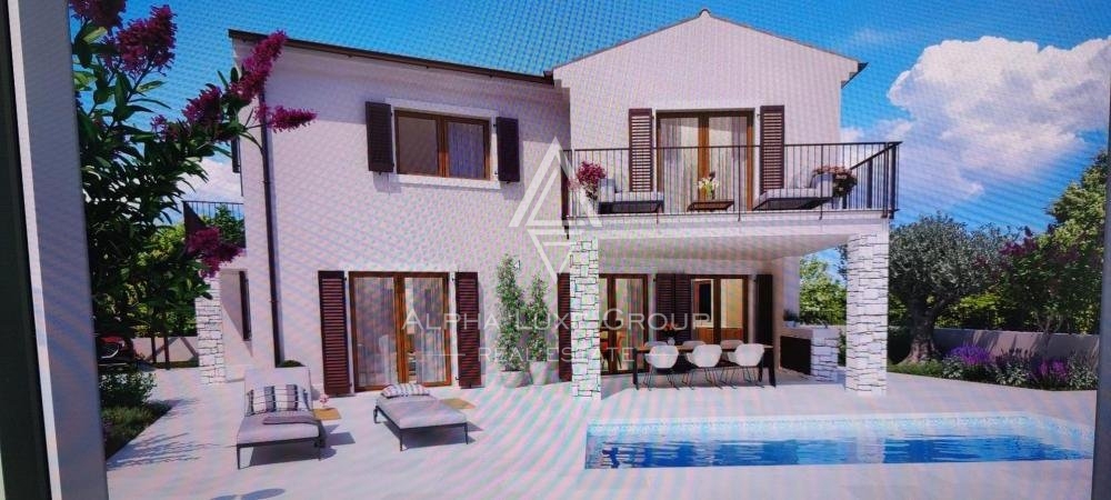 Fantastica casa con piscina e vista mare, Istria, Visignano