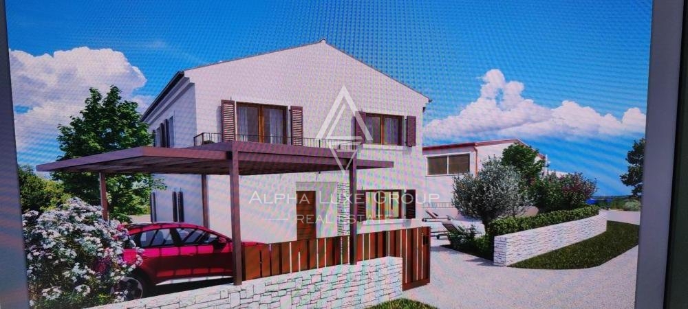 Fantastica casa con piscina e vista mare, Istria, Visignano