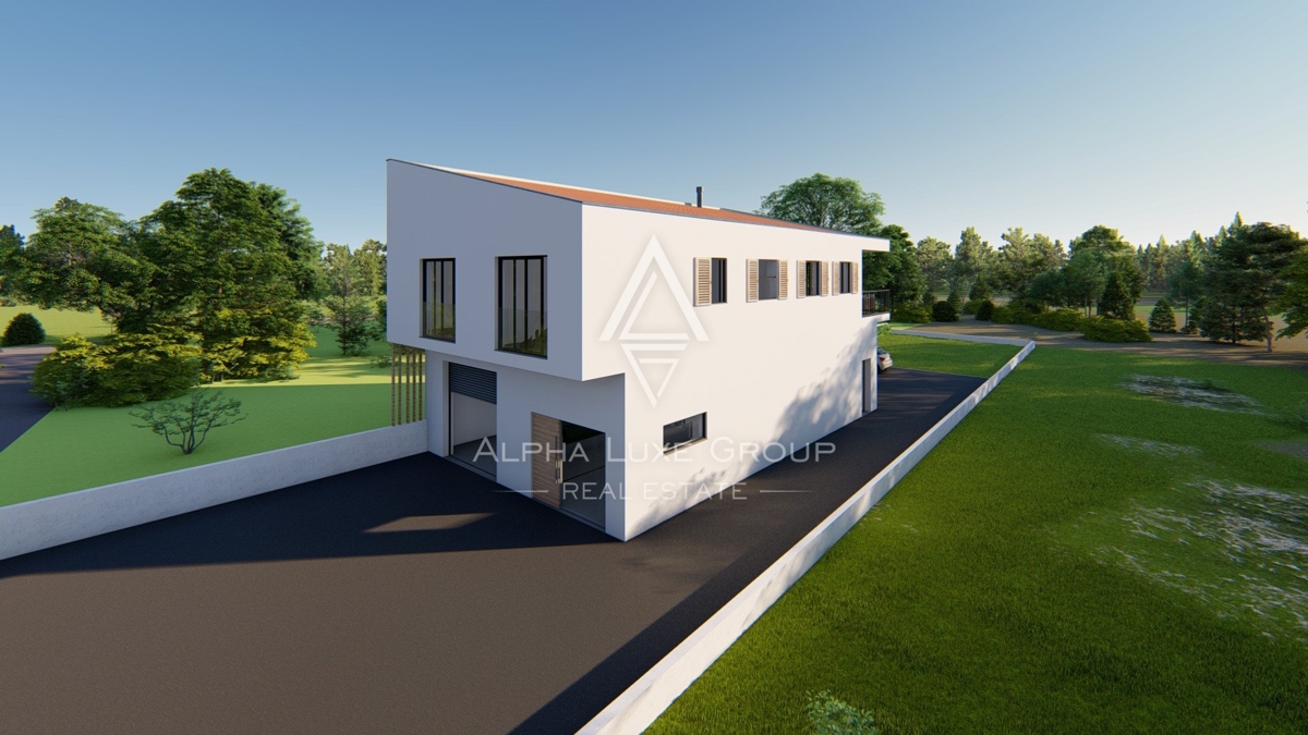 ALPHA LUXE GROUP, casa moderna in vendita, vista mare, vicino a Parenzo, a 5 km dal mare