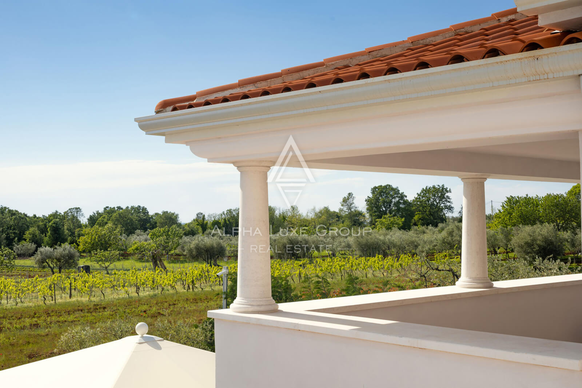 Vabriga, Istria: Elegante villa con piscina e giardino