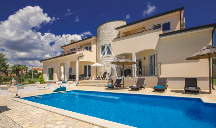 Istria, Parenzo: Villa con vista panoramica mare