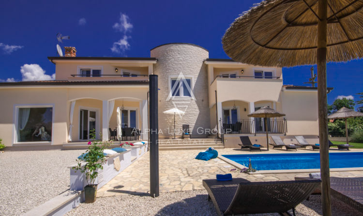 Istria, Parenzo: Villa con vista panoramica mare