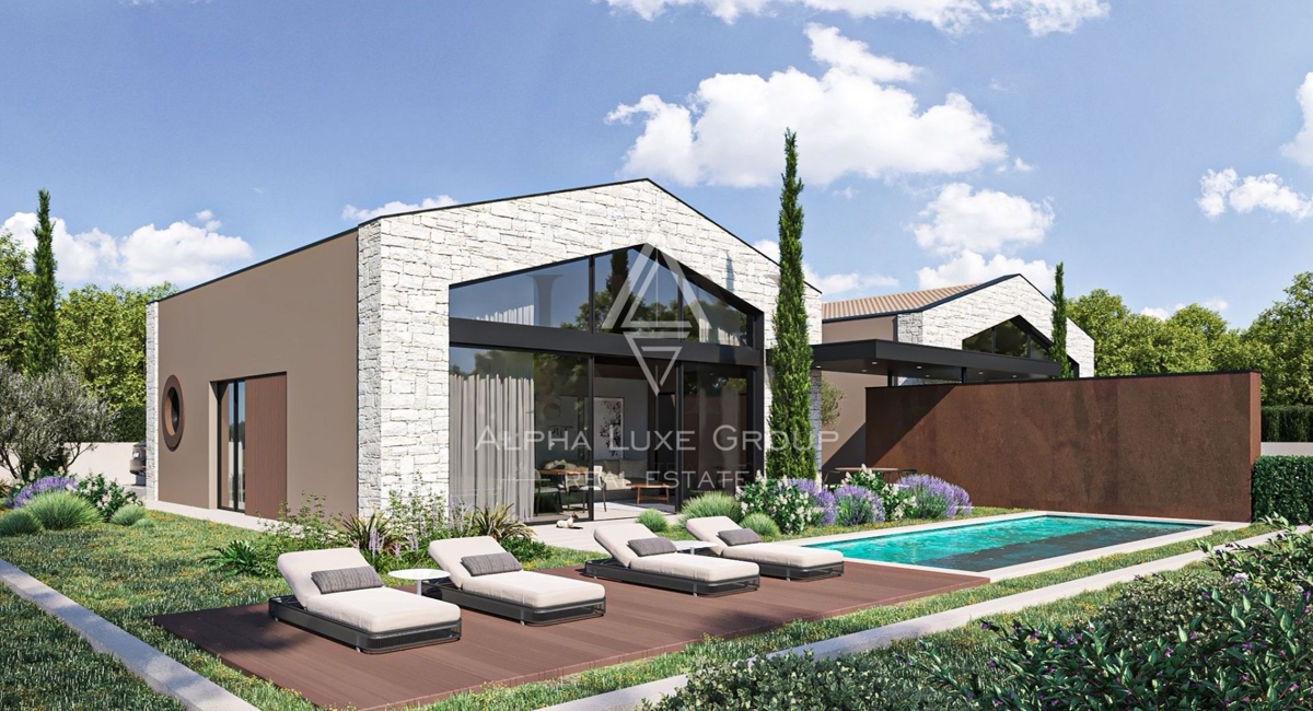 Istria, Poreč – Villa bifamiliare moderna con piscina in zona tranquilla
