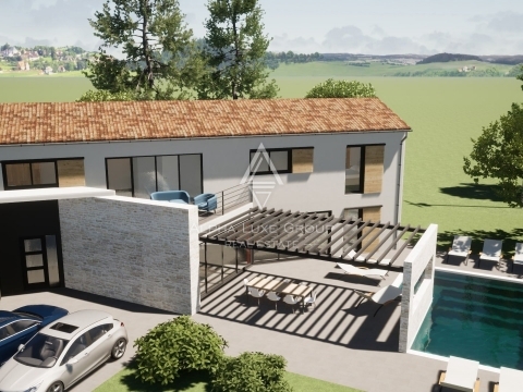 Vrsar: Elegante villa di nuova costruzione con piscina