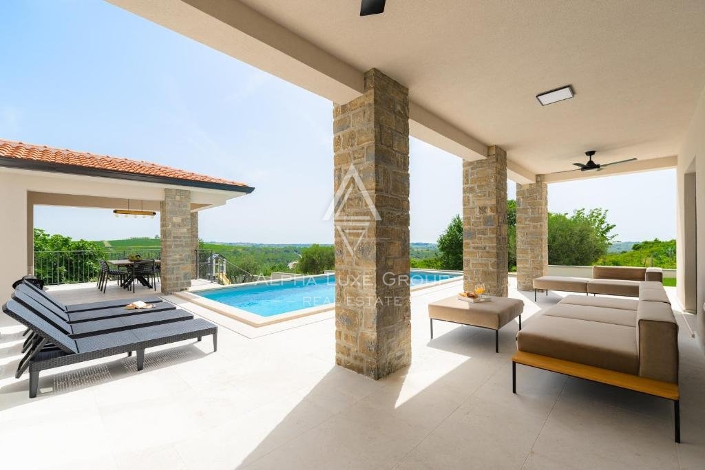 Buje, Istria: Villa di lusso con viste mozzafiato