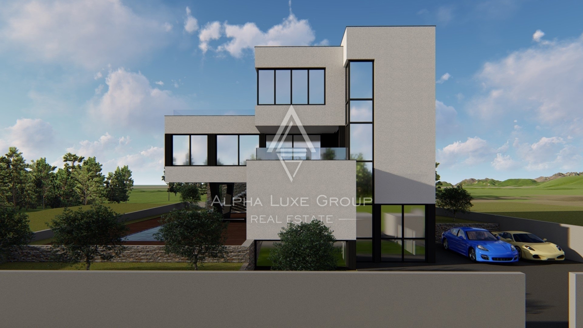 Moderna villa di nuova costruzione con vista panoramica sul mare, Medolino, ISTRIA