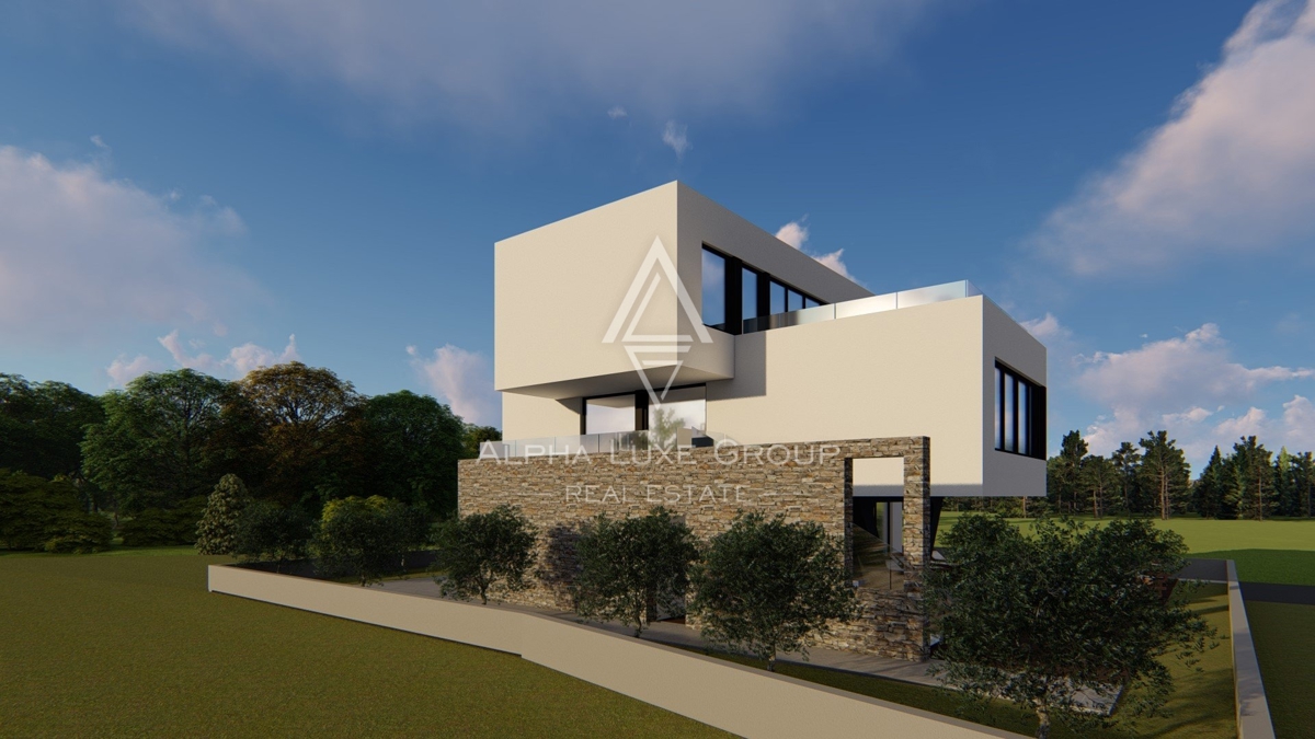 Moderna villa di nuova costruzione con vista panoramica sul mare, Medolino, ISTRIA