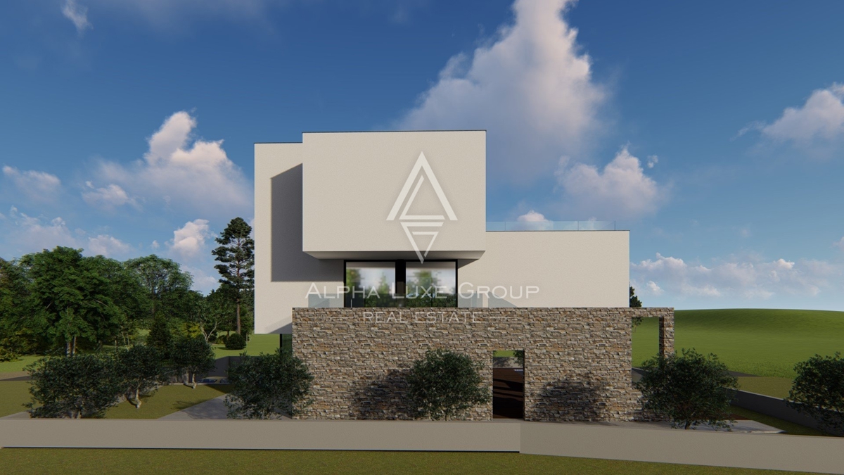 Moderna villa di nuova costruzione con vista panoramica sul mare, Medolino, ISTRIA