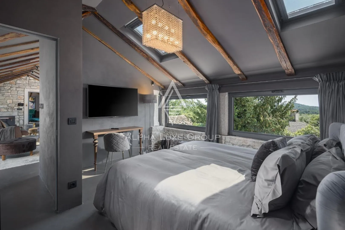 Istria, Poreč: Moderna casa in pietra vicino costa