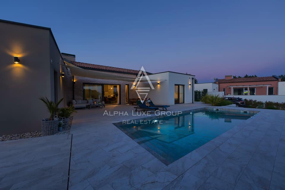 Istria, Vodnjan: Villa elegante con piscina riscaldata