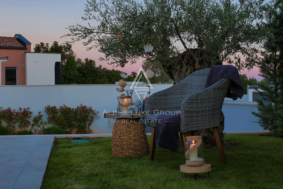 Istria, Vodnjan: Villa elegante con piscina riscaldata