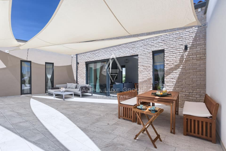 Istria, Vodnjan: Villa elegante con piscina riscaldata