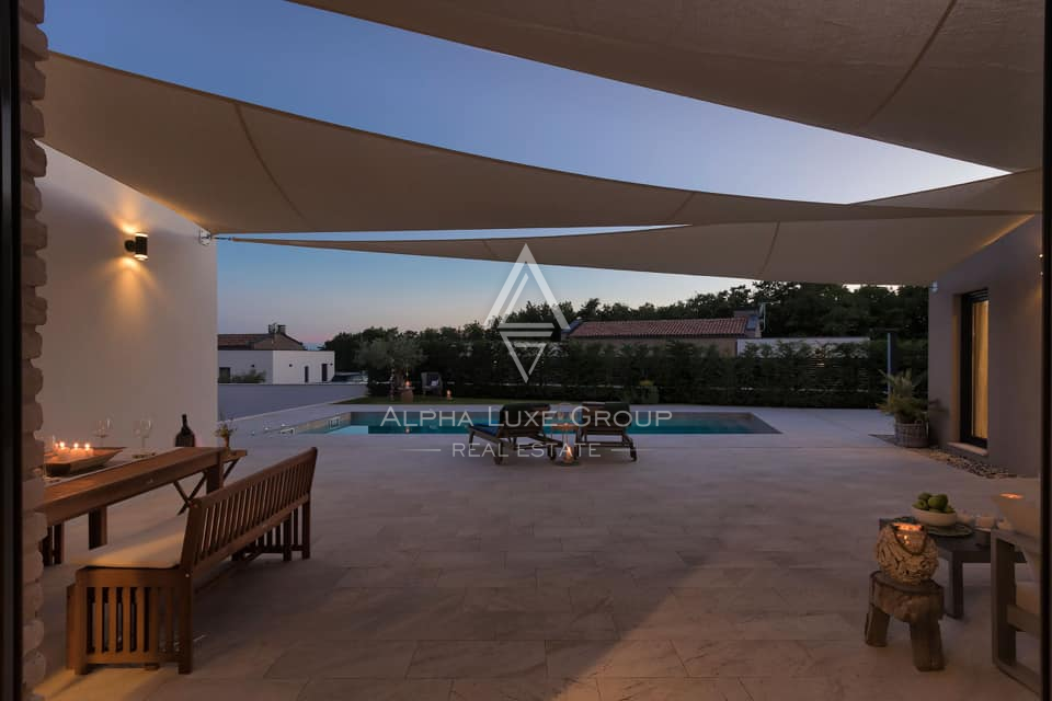 Istria, Vodnjan: Villa elegante con piscina riscaldata