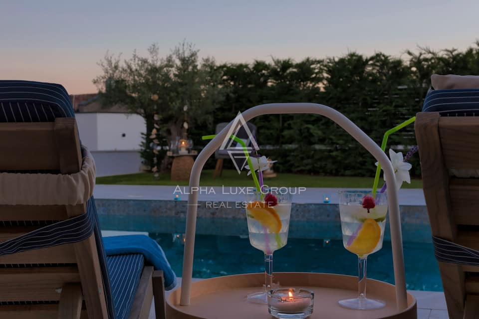 Istria, Vodnjan: Villa elegante con piscina riscaldata