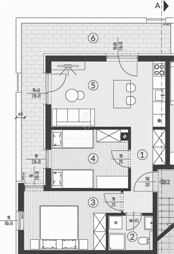 Istria, Pola: Appartamento moderno con posto auto