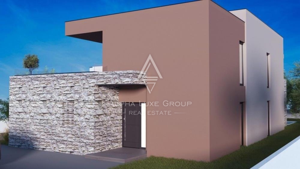 Villa in costruzione con vista mare, Istria, Svetvinčenat