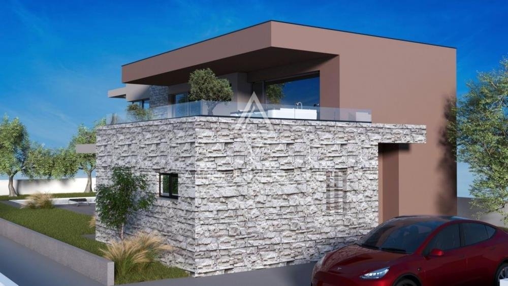 Villa in costruzione con vista mare, Istria, Svetvinčenat