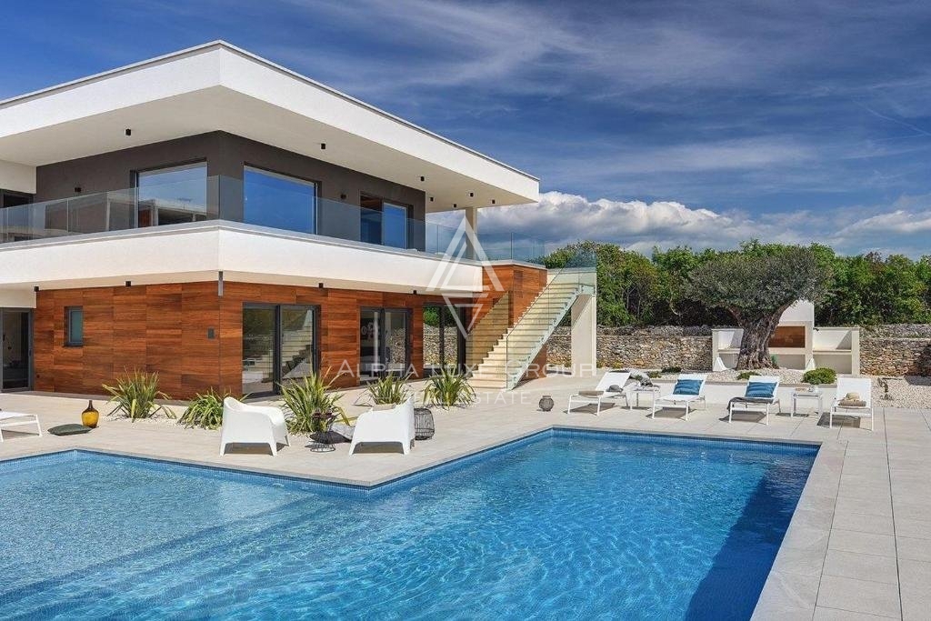 Magnifica villa con piscina e vista mare, ISTRIA, Fasana