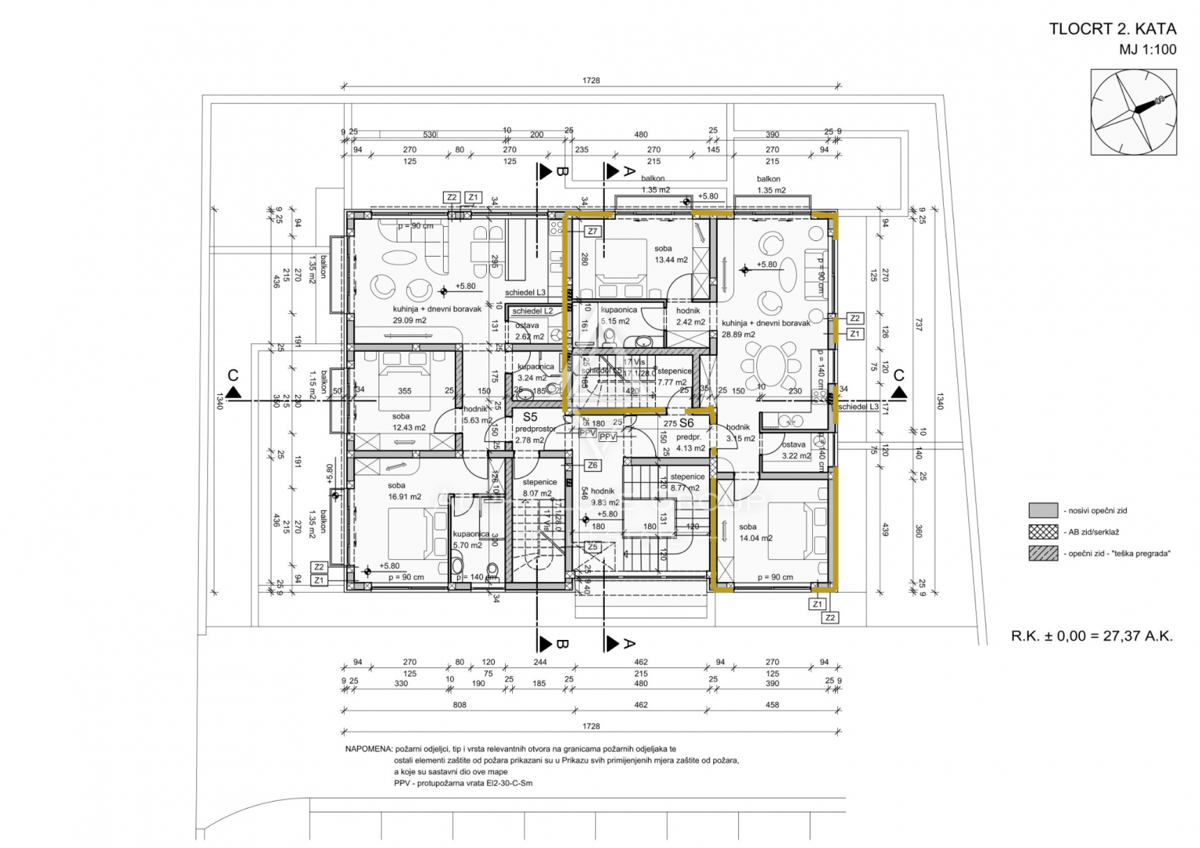 Rovigno, Istria – Ampio duplex con un design moderno