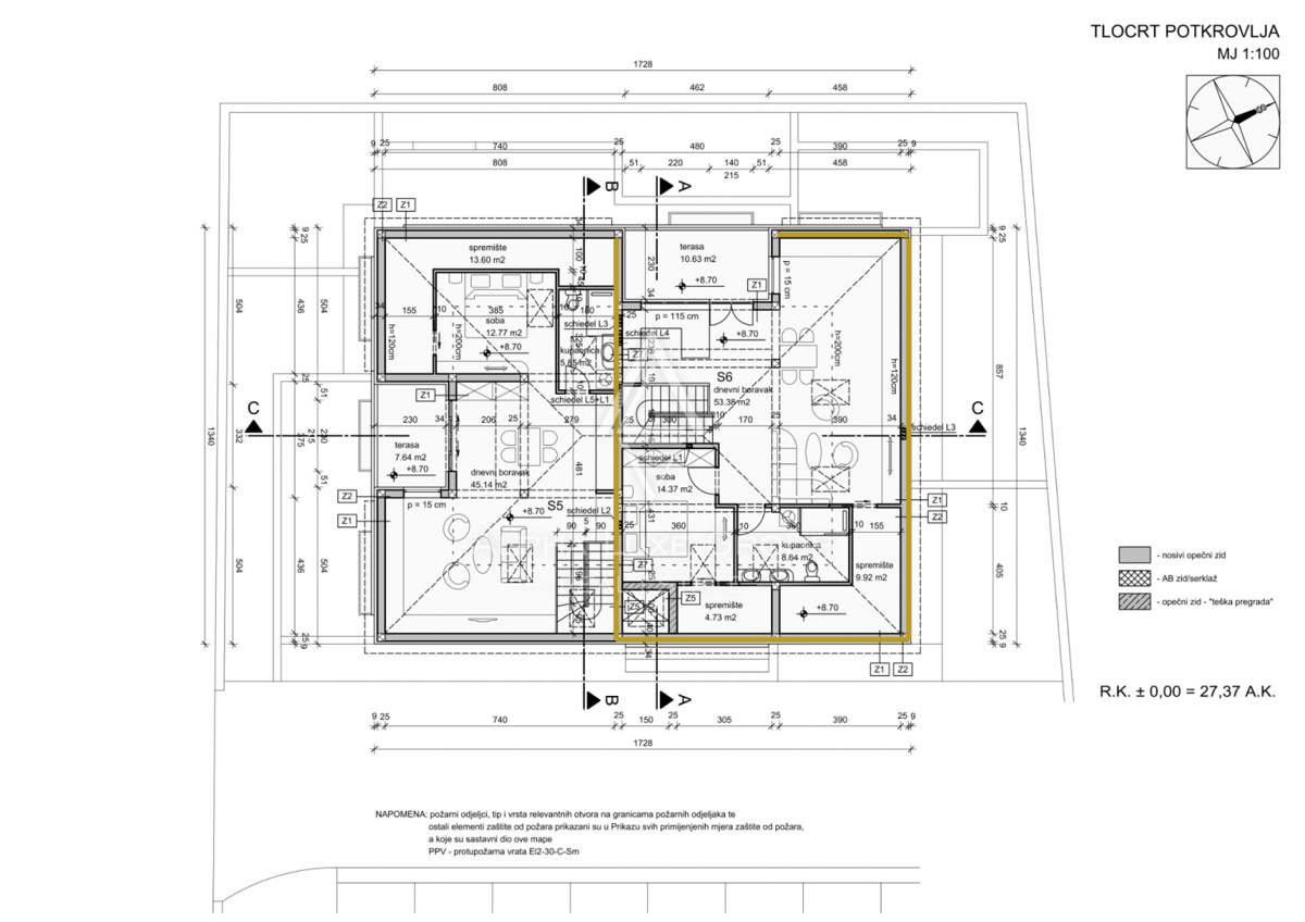 Rovigno, Istria – Ampio duplex con un design moderno