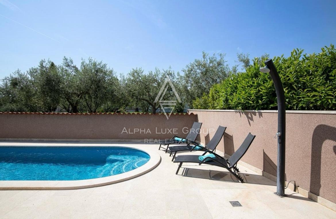 Marčana, Istria: Villa arredata con piscina e garage