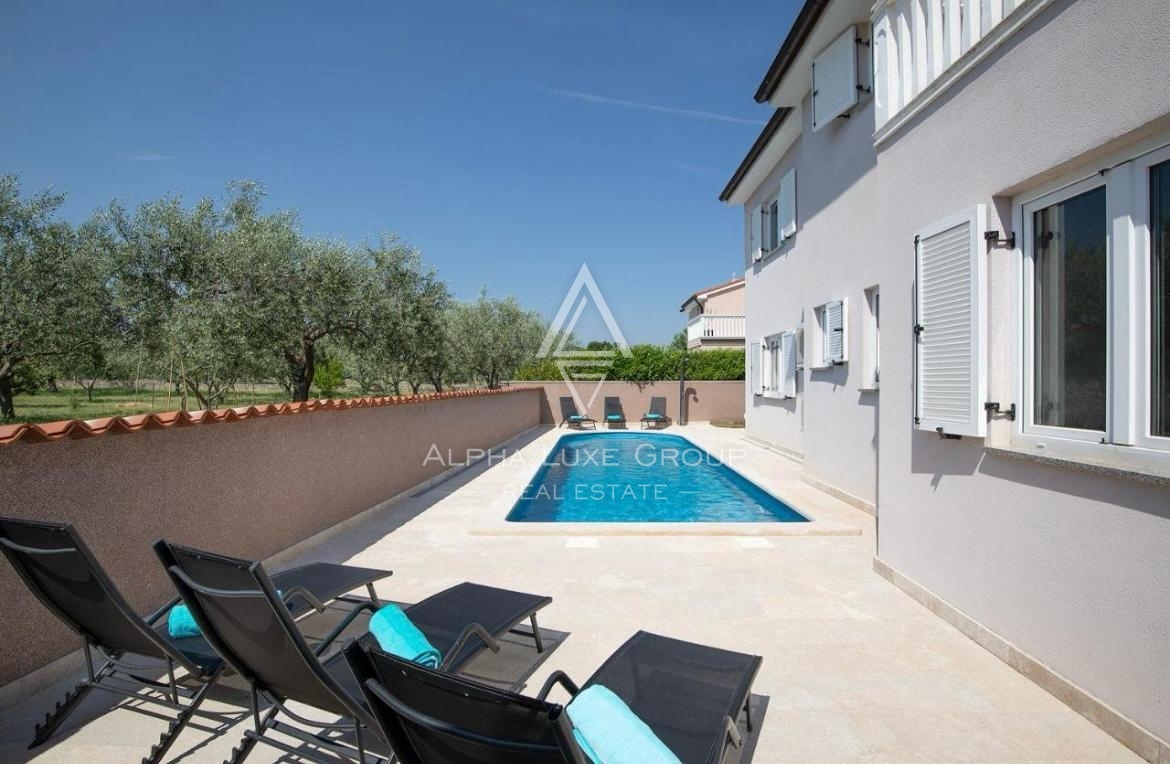 Marčana, Istria: Villa arredata con piscina e garage