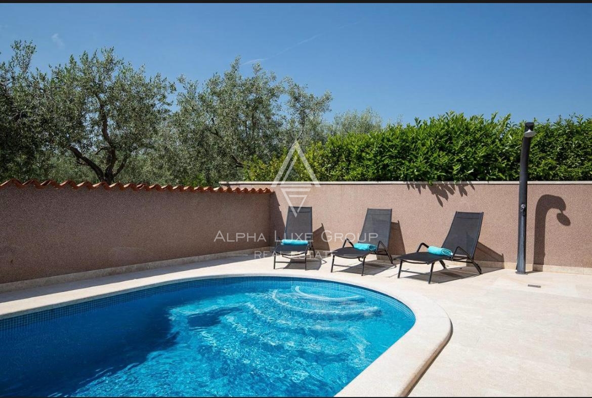 Marčana, Istria: Villa arredata con piscina e garage