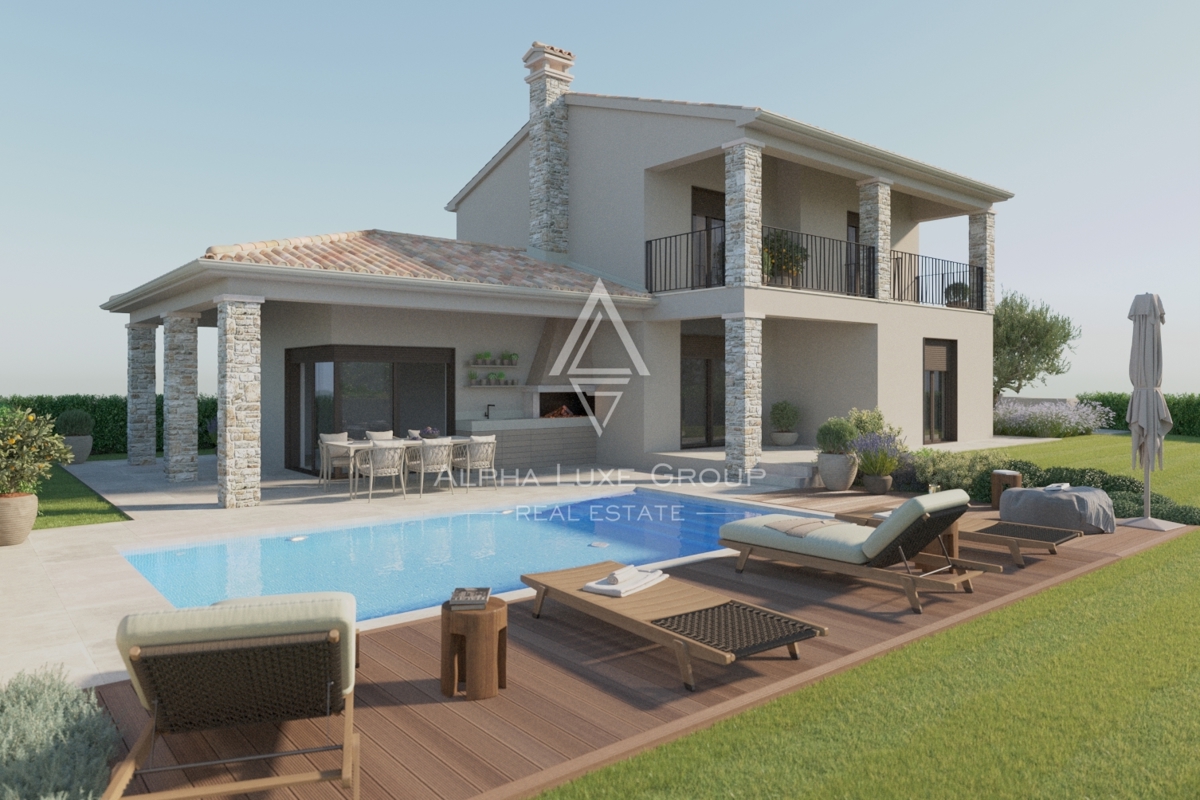 Istria, Višnjan: Casa indipendente con piscina