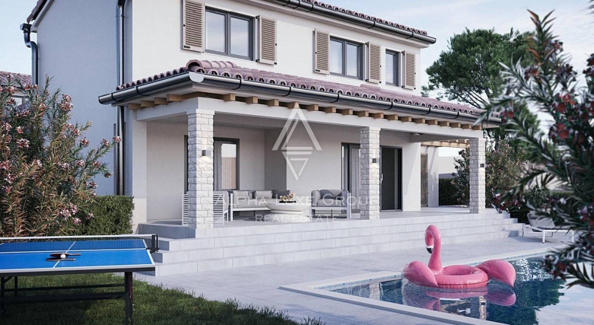 Istria, Svetvinčenat – casa con piscina in costruzione