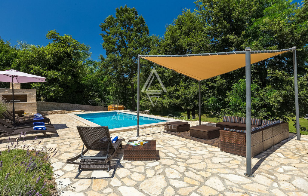 Istria, Kršan: Casa moderna con piscina e privacy