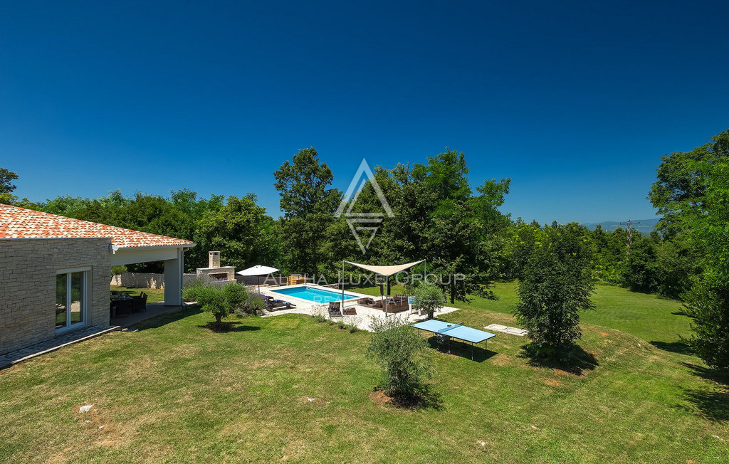Istria, Kršan: Casa moderna con piscina e privacy