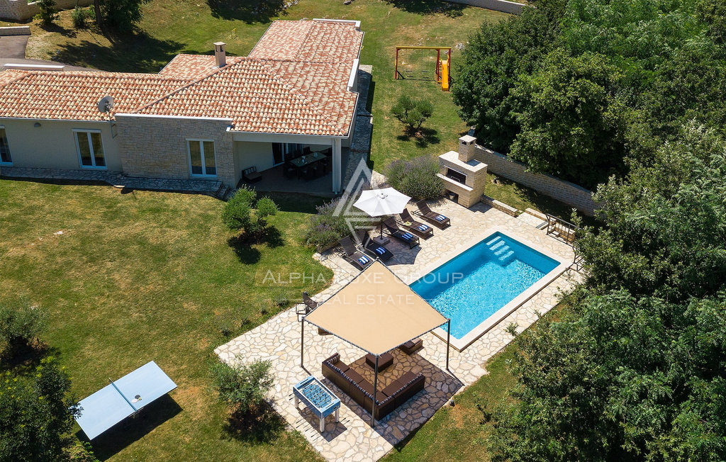 Istria, Kršan: Casa moderna con piscina e privacy