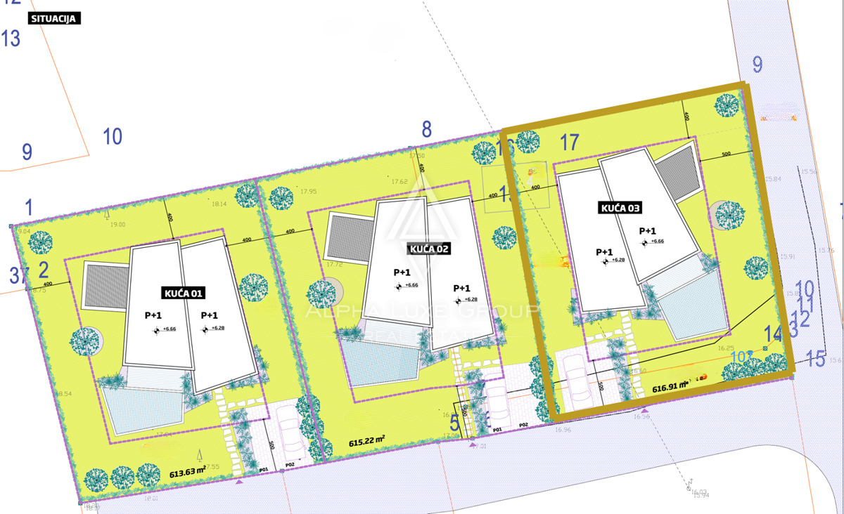 Istria, Umago: Terreno edificabile con piano villa