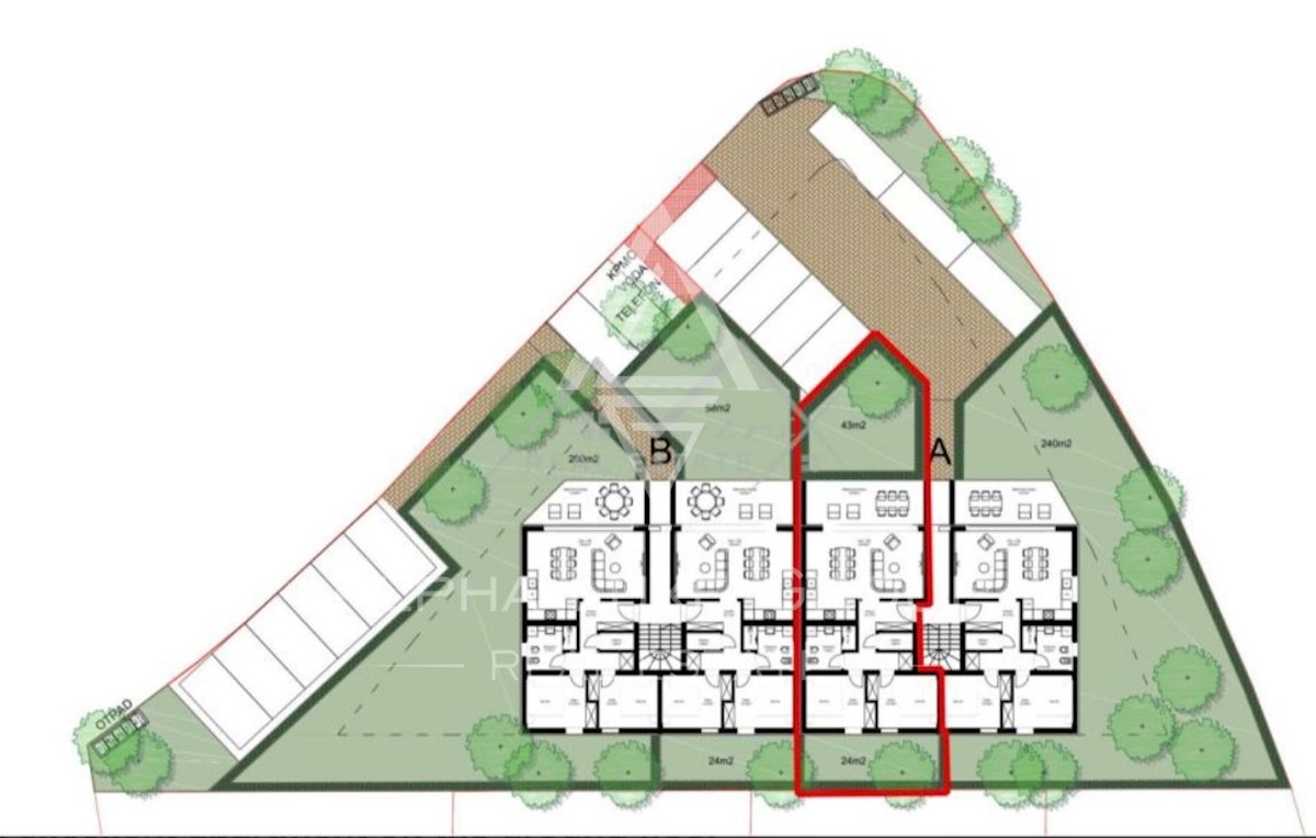 Vicinanze di Poreč: Appartamento al piano terra con ampio giardino in vendita