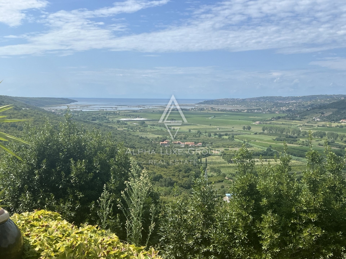 Buje, Istria: Incantevole villa panoramica in pietra in vendita