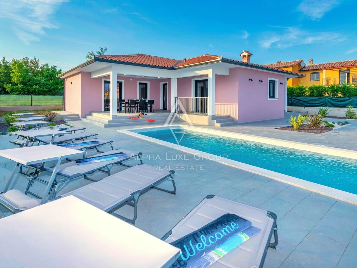 Bella nuova casa con piscina, Istria, Labin