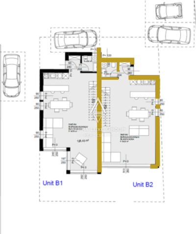 Karigador, Istria: Nuova casa bifamiliare vista mare