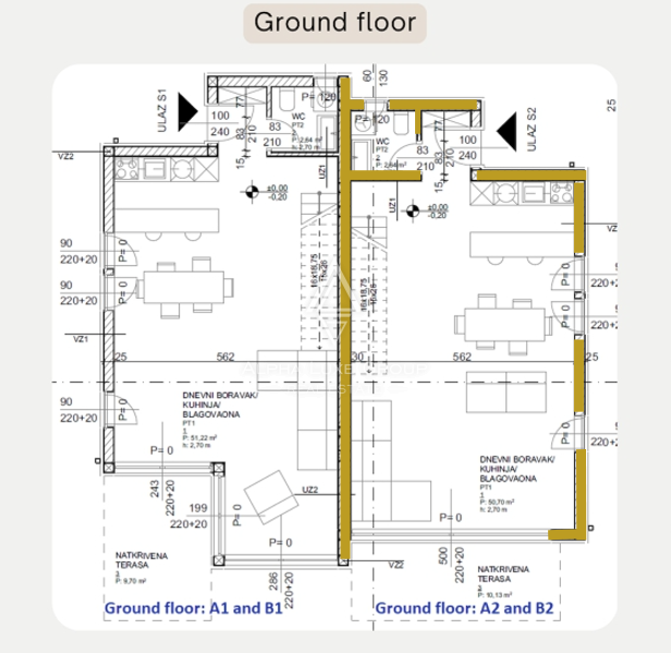 Karigador, Istria: Nuova casa bifamiliare vista mare