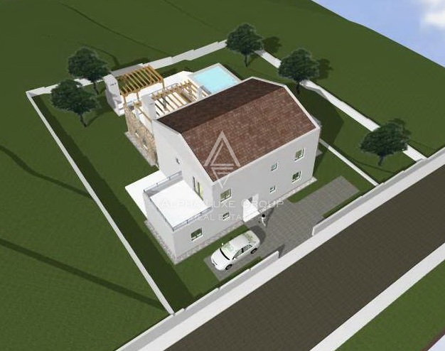 Visignano, Istria: Terreno edificabile vista mare con permesso