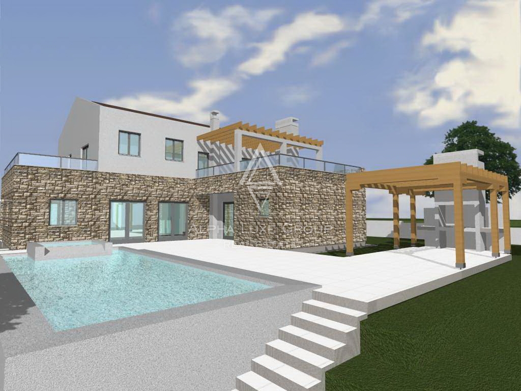 Visignano, Istria: Terreno edificabile vista mare con permesso