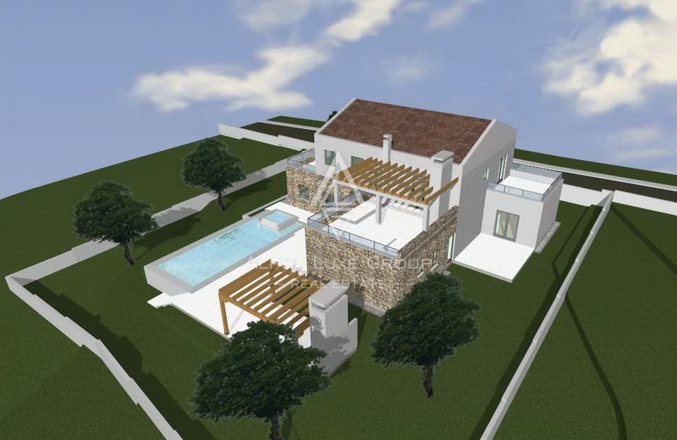 Visignano, Istria: Terreno edificabile vista mare con permesso