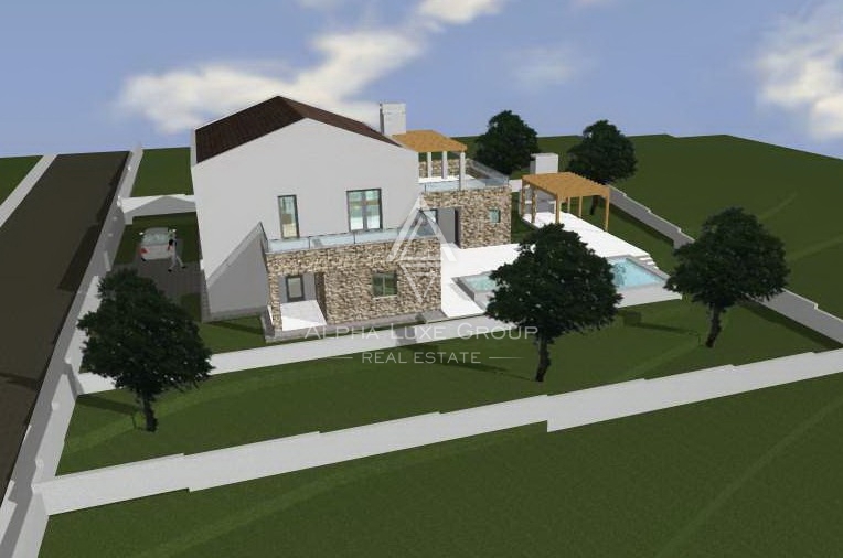 Visignano, Istria: Terreno edificabile vista mare con permesso