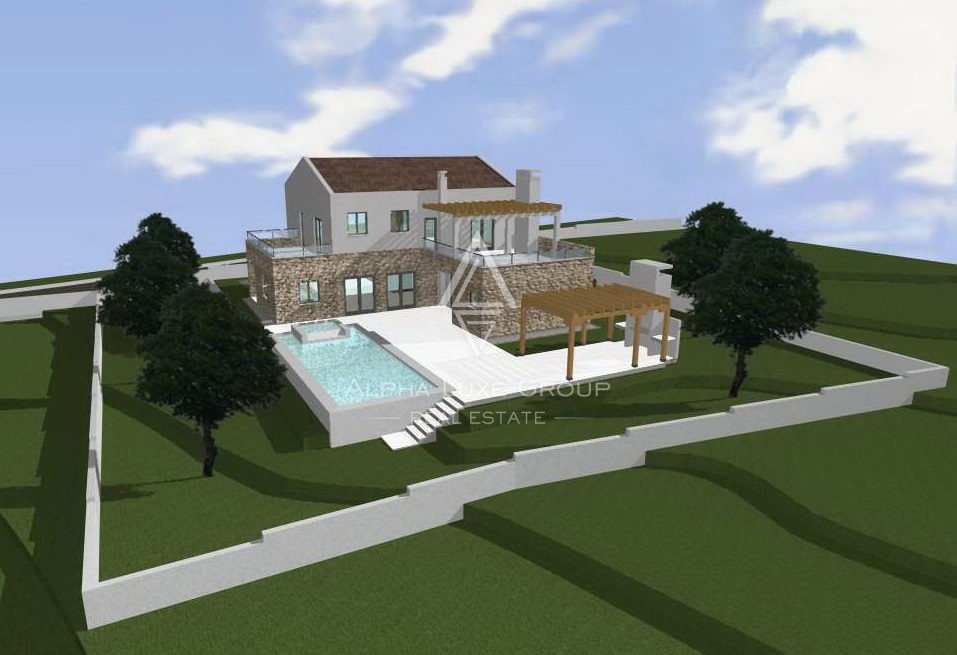Visignano, Istria: Terreno edificabile vista mare con permesso