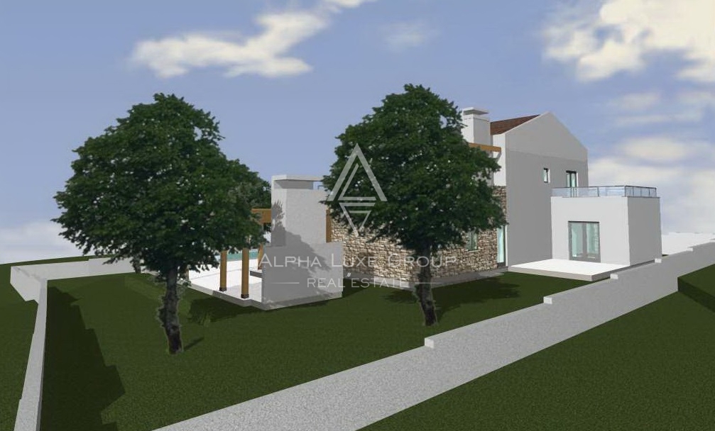 Visignano, Istria: Terreno edificabile vista mare con permesso
