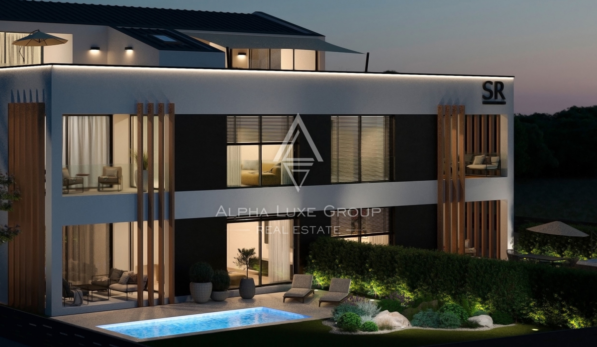 Rovigno, Istria: Moderno appartamento con garage