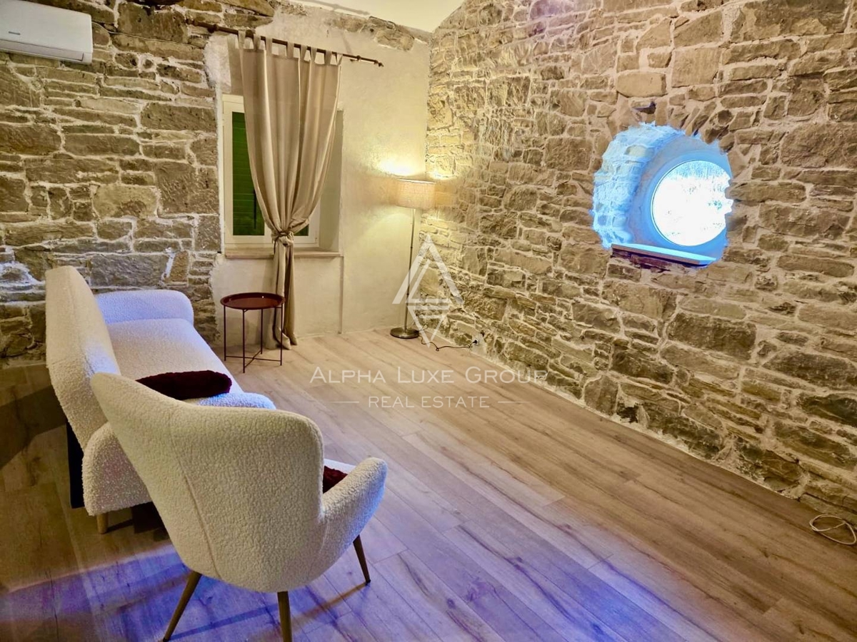 Istria, Sovinjak – casa in pietra ristrutturata con sauna