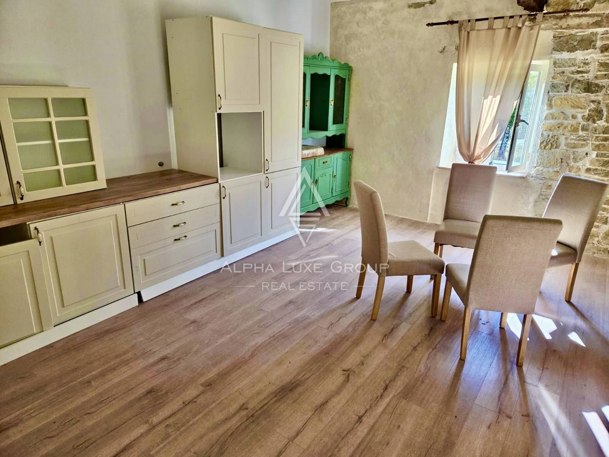 Istria, Sovinjak – casa in pietra ristrutturata con sauna